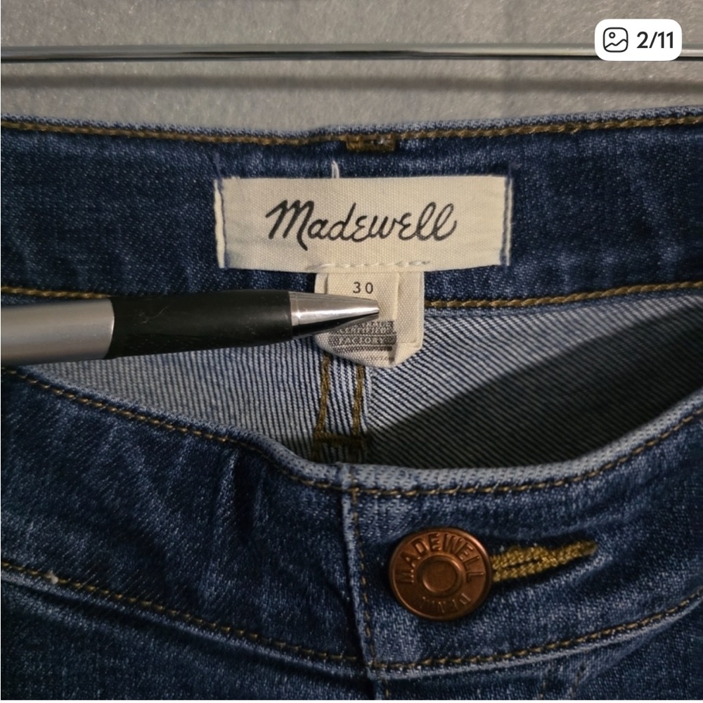 Madewell Womens Maternity Side Panel Skinny Jeans MB509 Size 30 - Picture 2 of 11